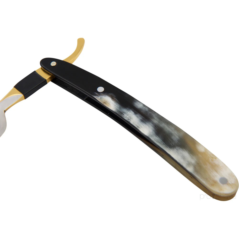 Straight Razor 5/8, Spanish point, Bergischer Löwe, Bøffelhorn