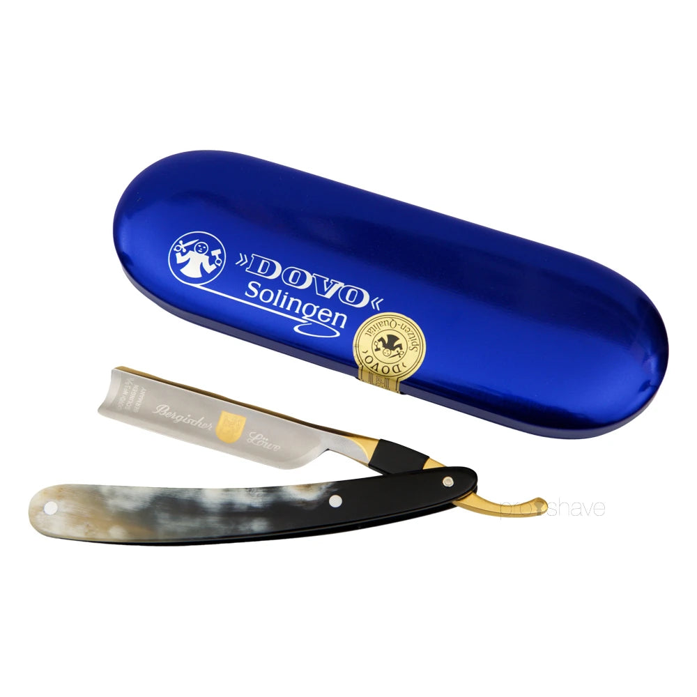 Straight Razor 5/8, Spanish point, Bergischer Löwe, Bøffelhorn
