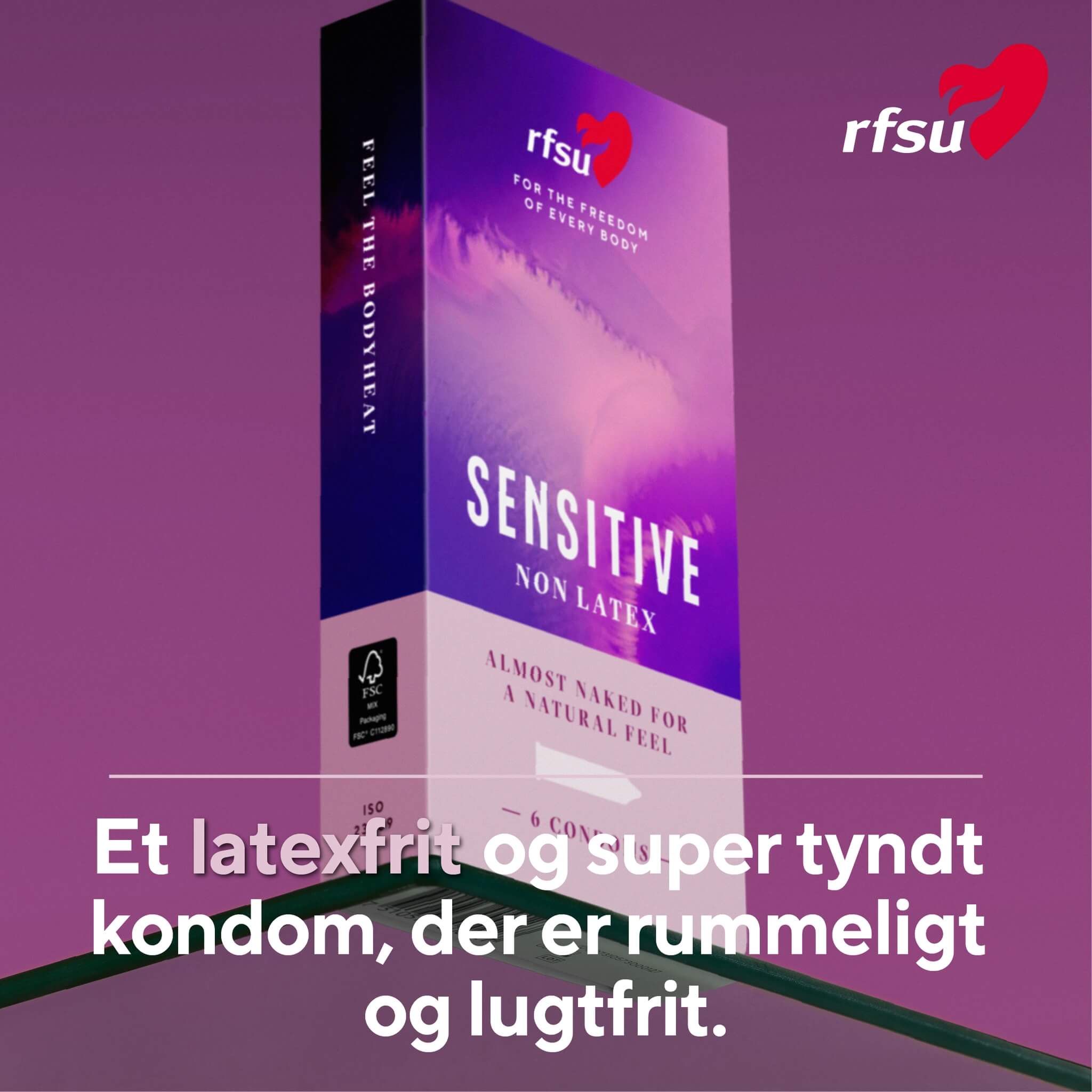 Sensitive Kondomer, 6 stk.