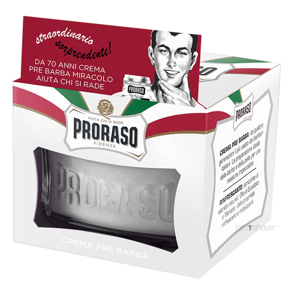 Preshave Cream - Sensitive, Grøn Te & Havre, 100 ml.