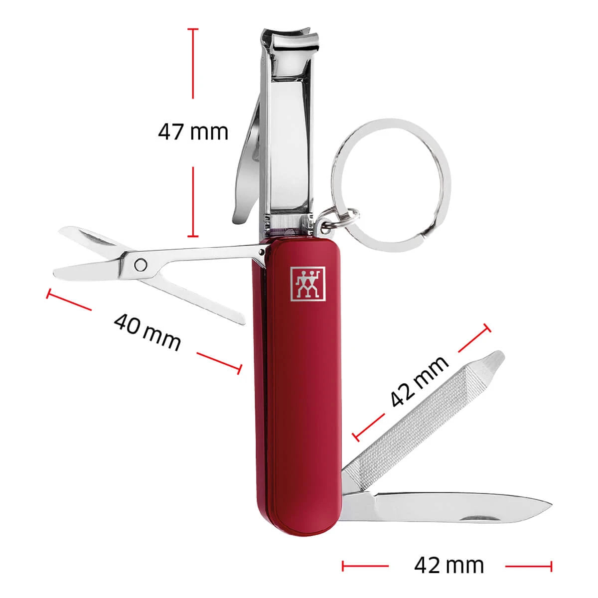 Multi-tool, Rustfrit Stål, Rød
