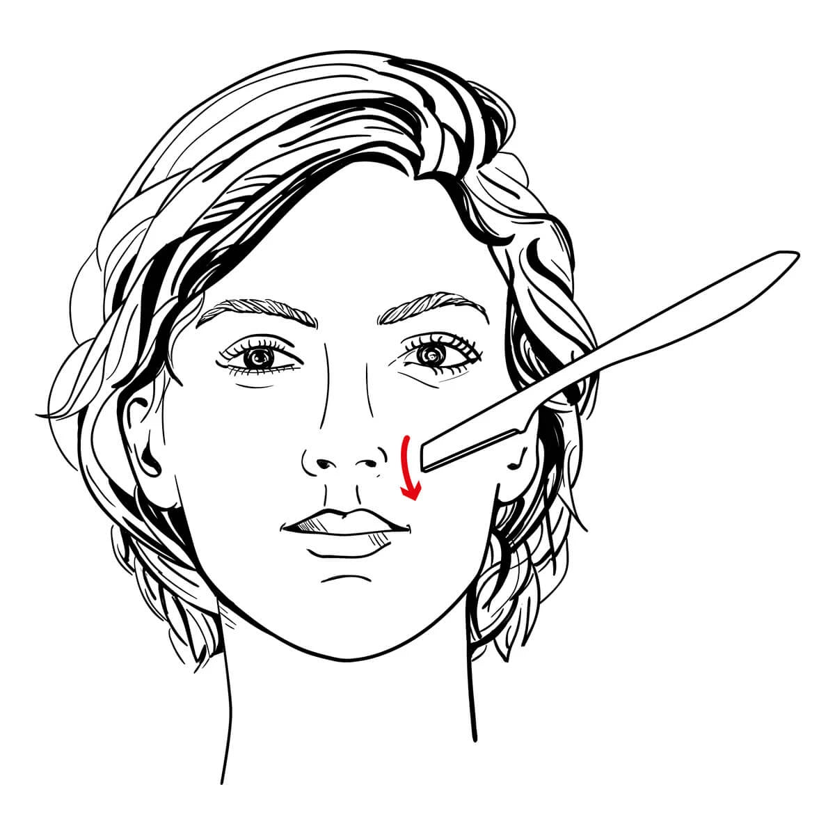 Facial Razor, Øjenbrynsskraber