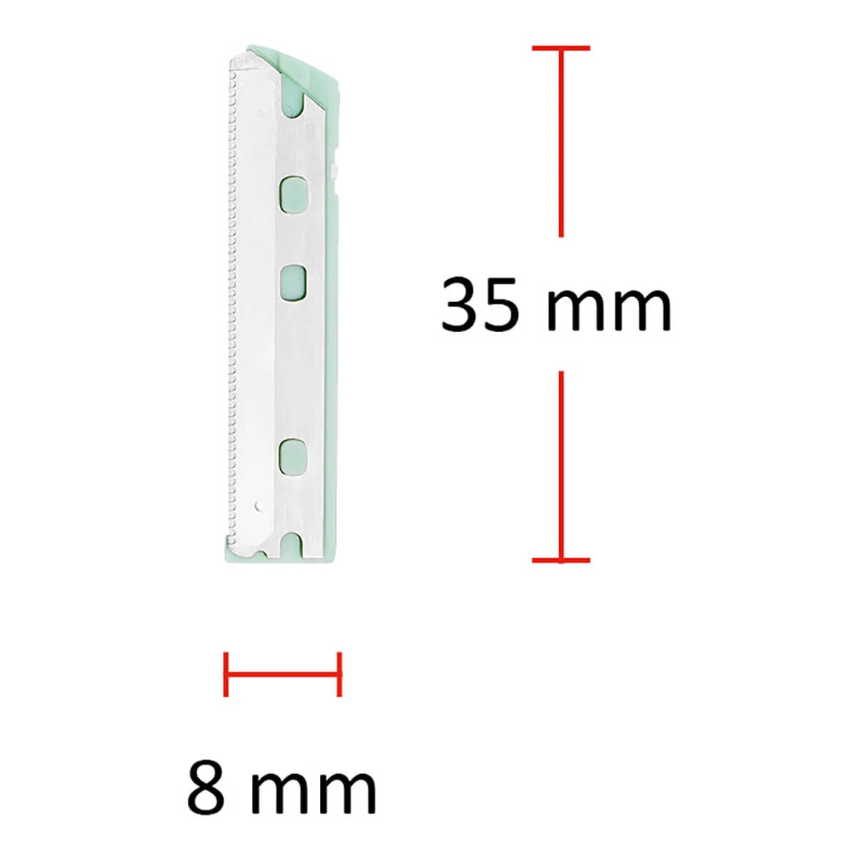 Refill til Facial Razor, Øjenbrynsskraber, 4 stk.