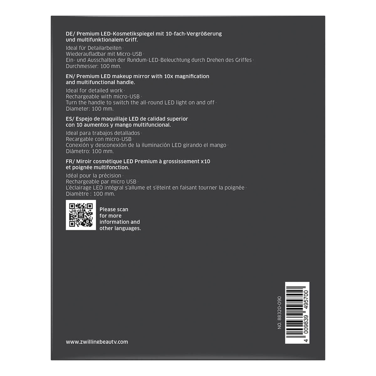 Spejl, LED