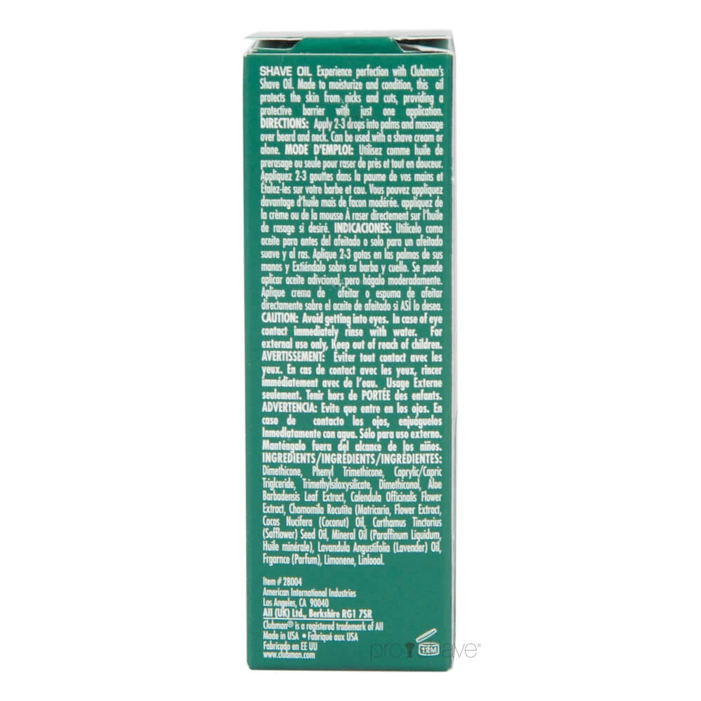Barberolie, 30 ml.