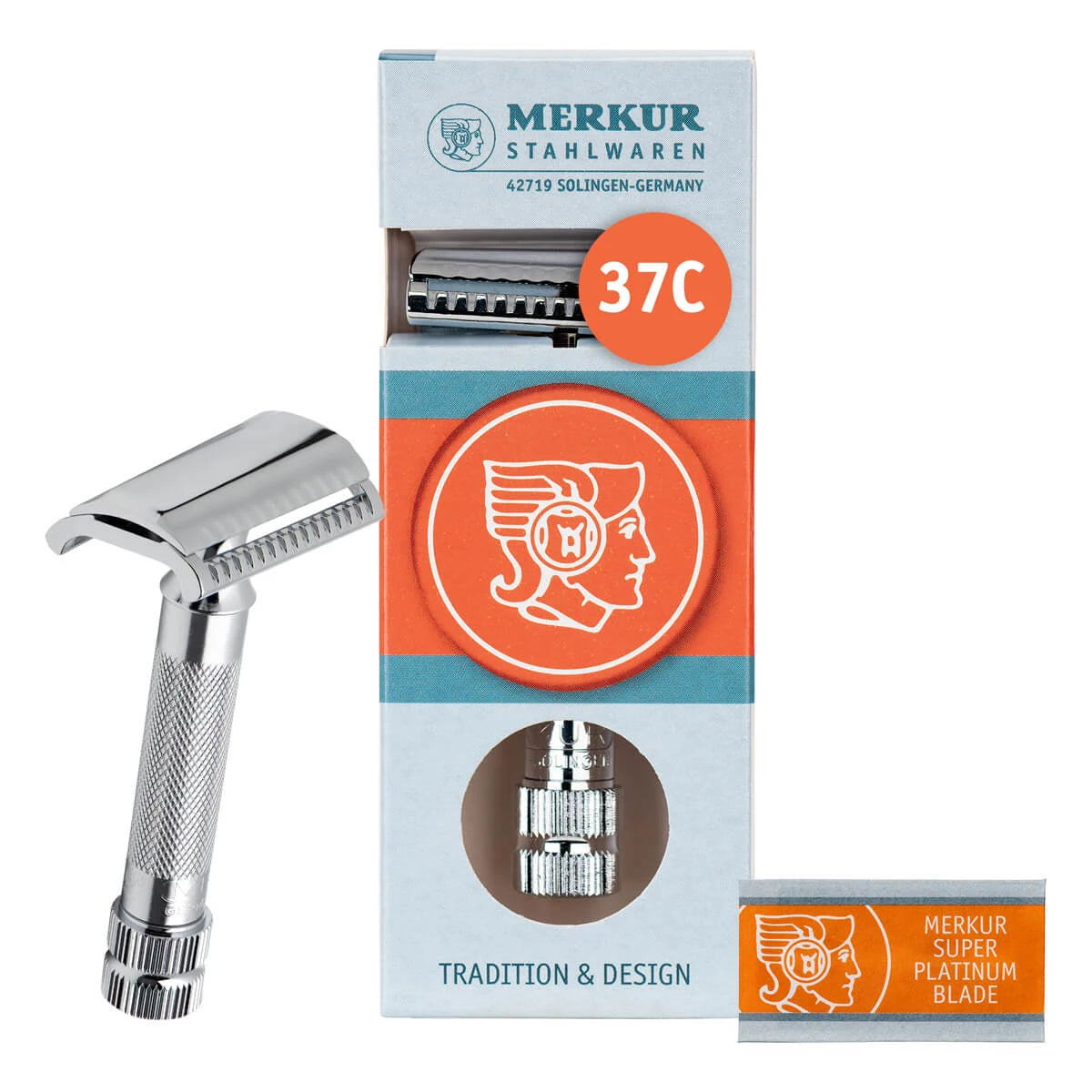 37C DE-Skraber, Slant, Krom