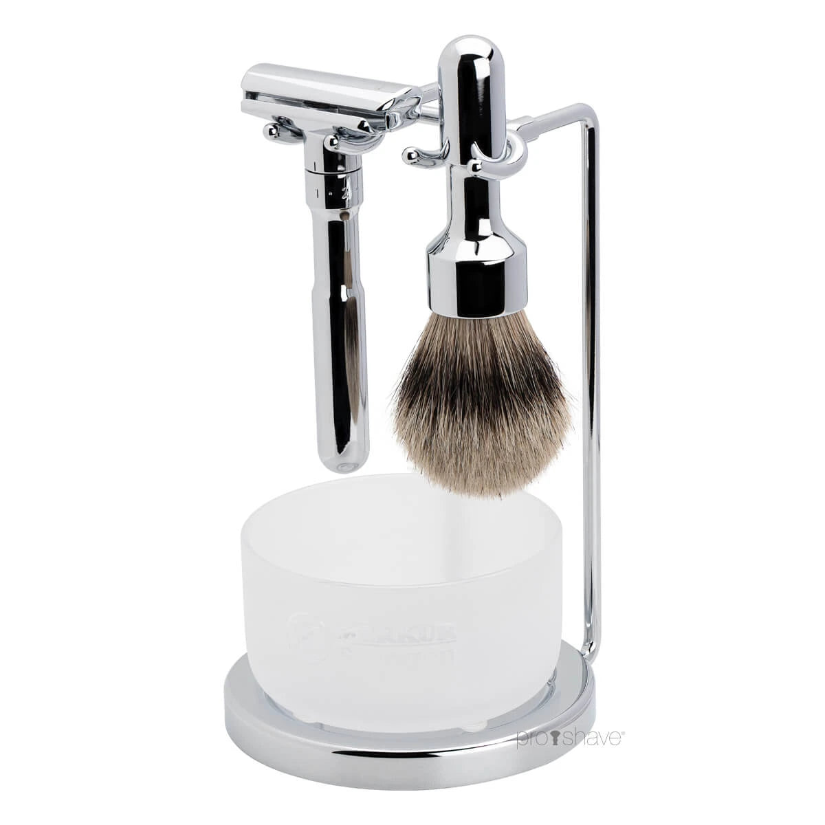 Holder med skål til Futur Skraber og Barberkost, Krom