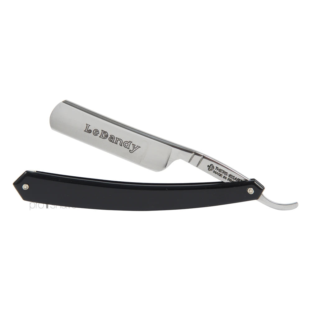 Straight Razor, 5/8 Round Nose, Sort