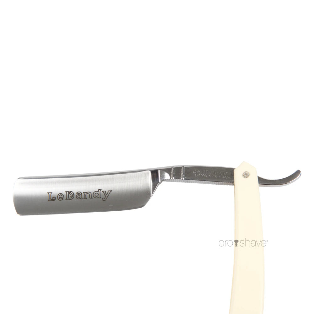 Straight Razor, 6/8 Round Nose, Hvid