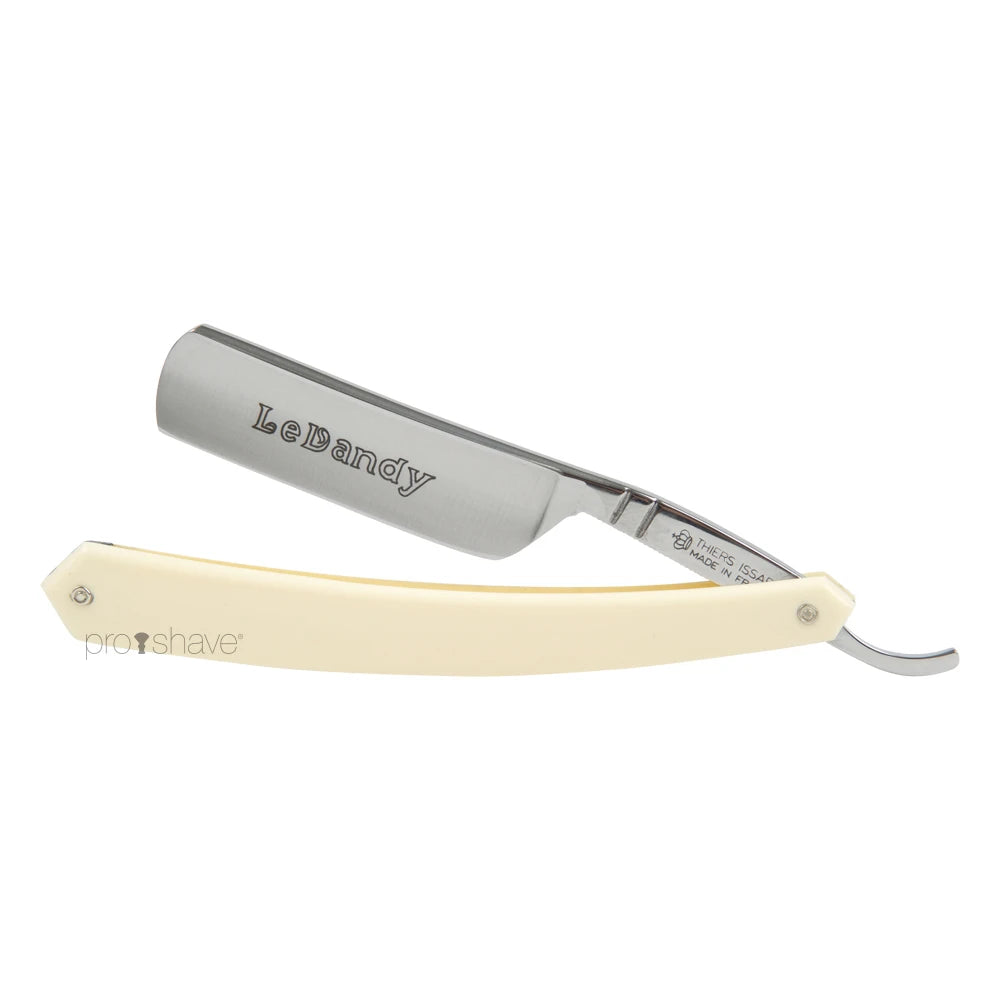 Straight Razor, 6/8 Round Nose, Hvid