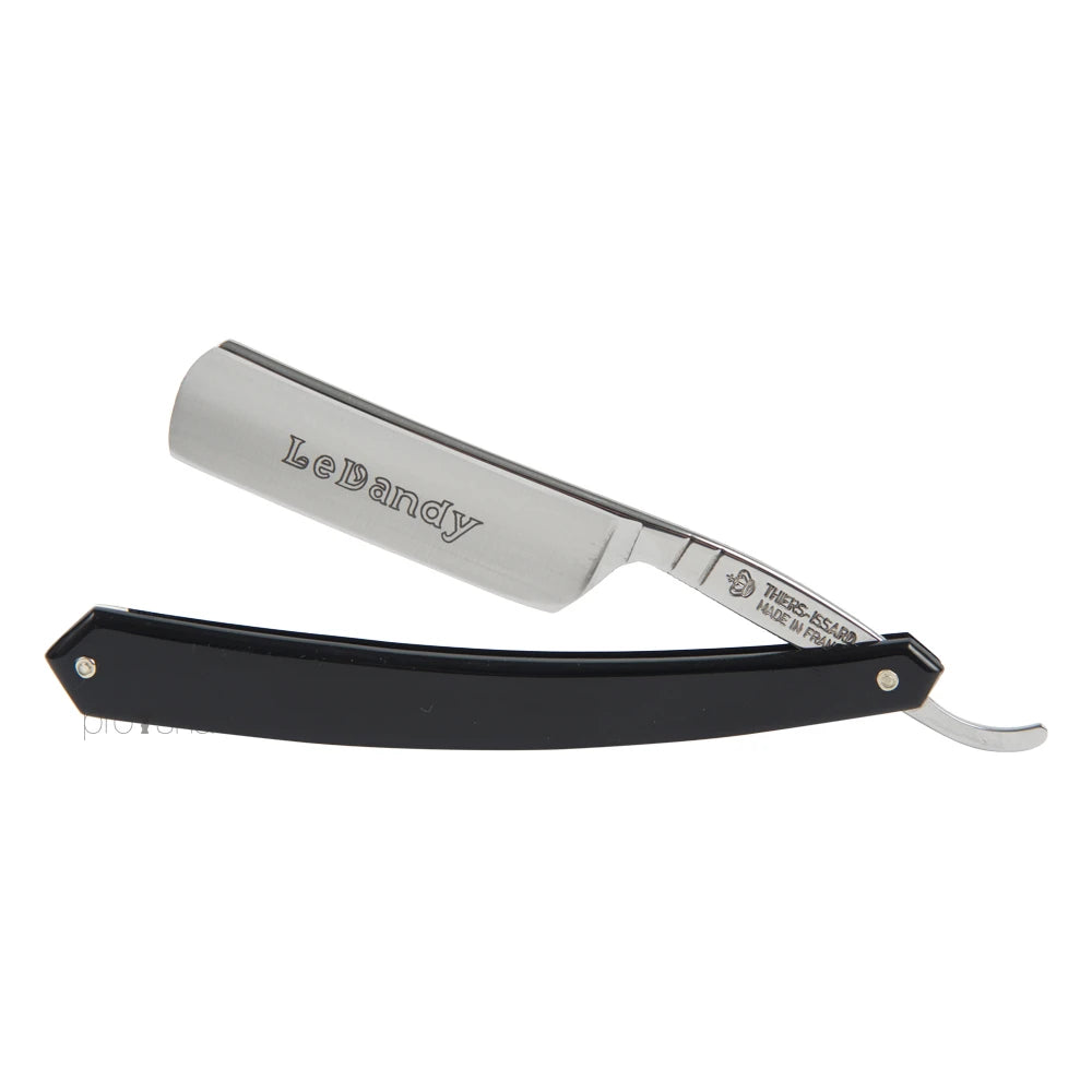 Straight Razor, 6/8 Round Nose, Sort