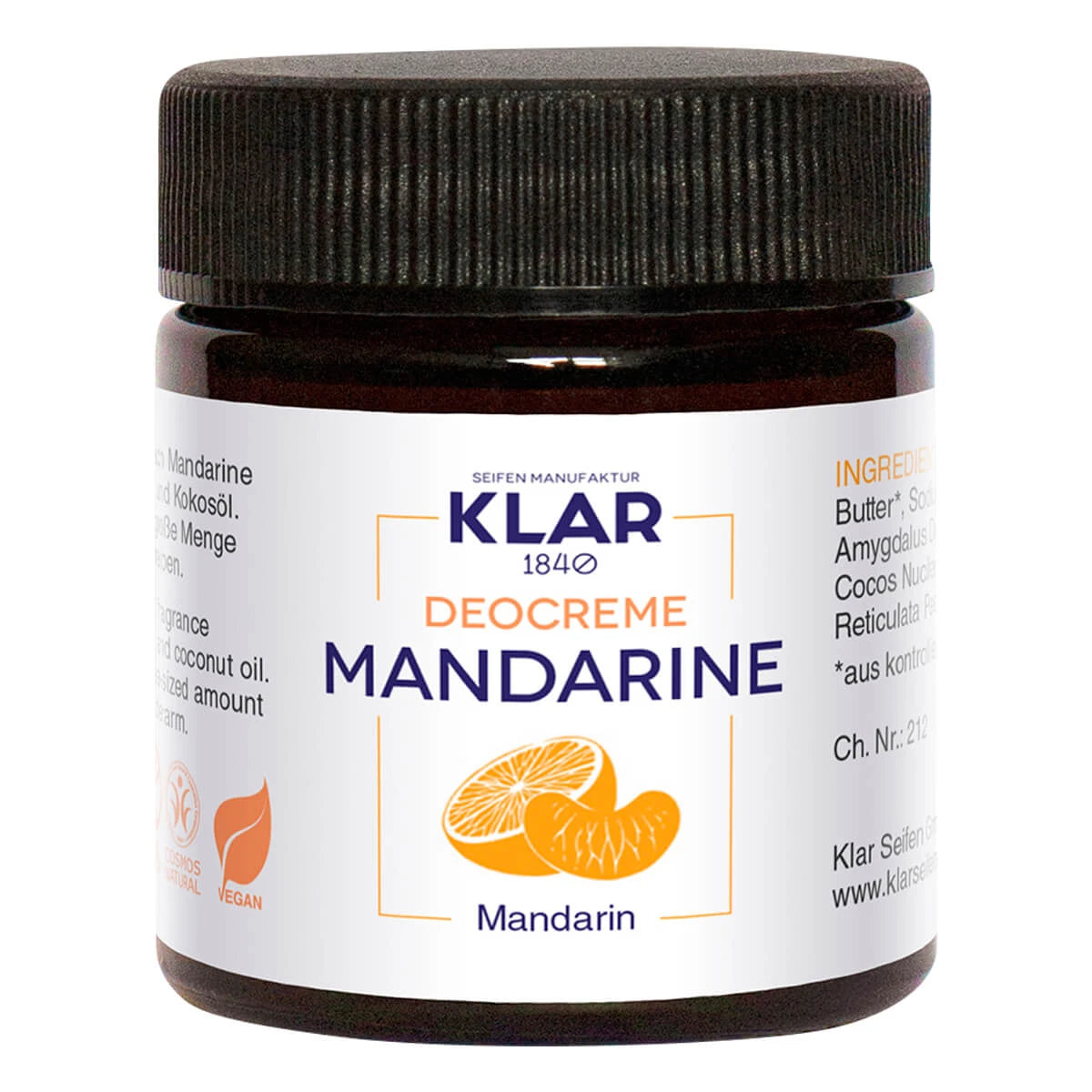 Deodorant Creme, Mandarin, 30 ml.