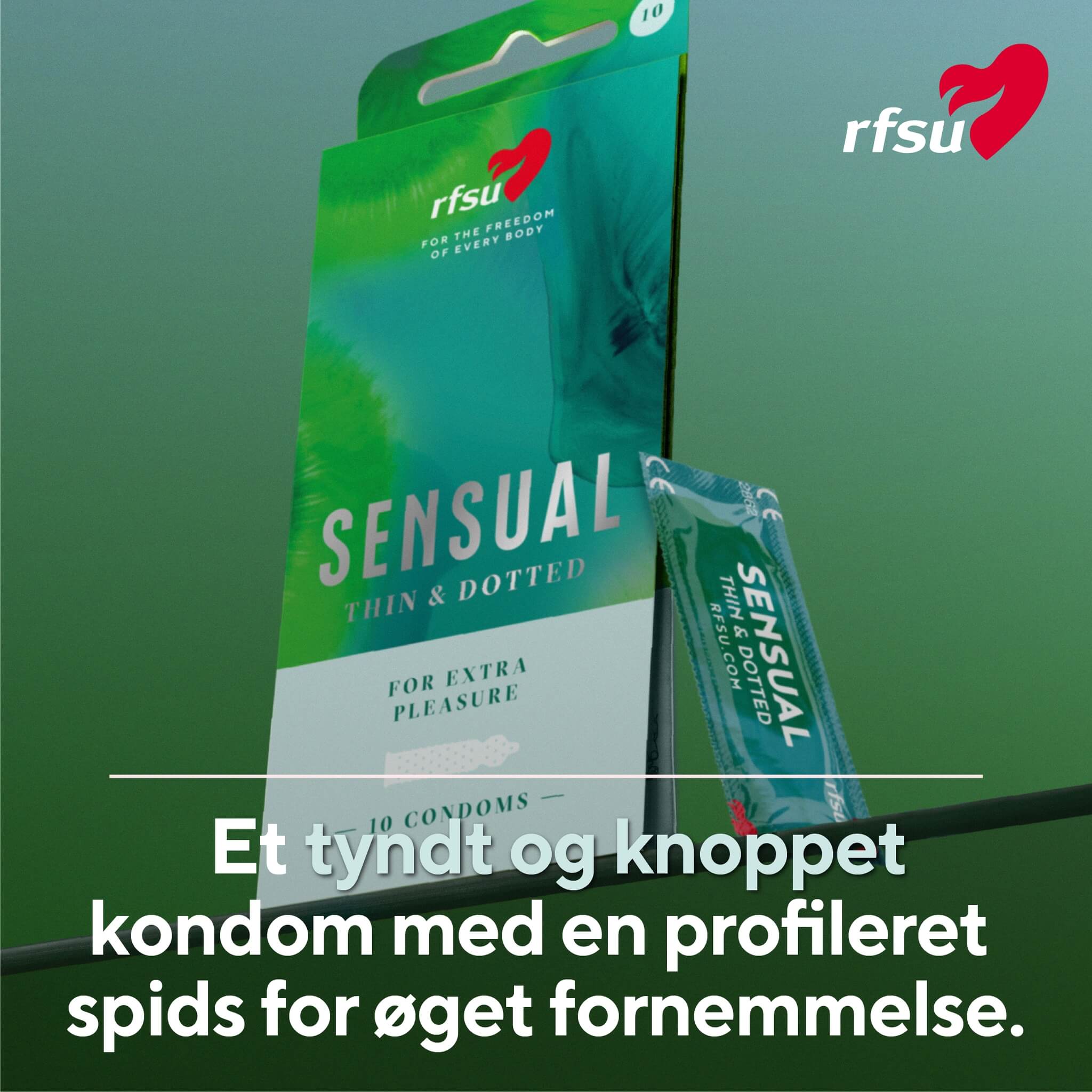 Sensual Kondomer, 10 stk.