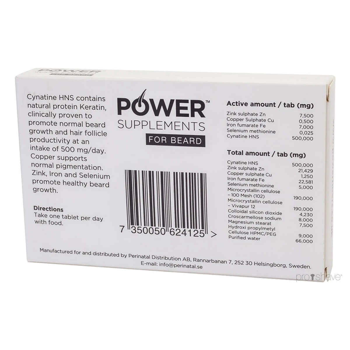 Supplements for Beard, 500 mg., 30 stk.