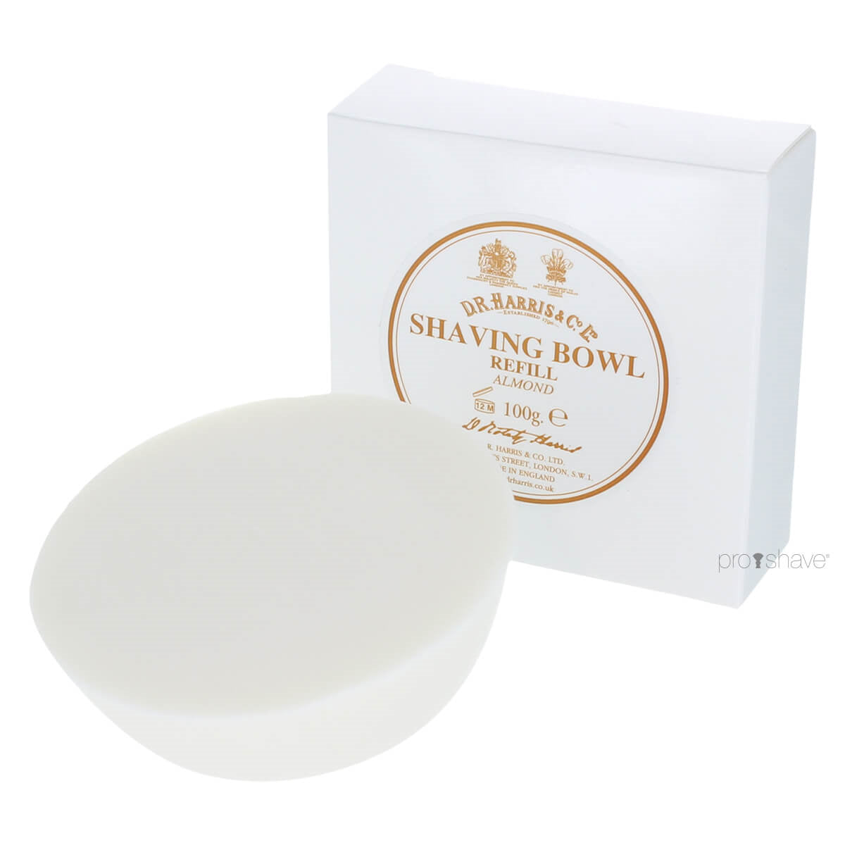 Mandel Barbersæbe, Refill, 100 gr.