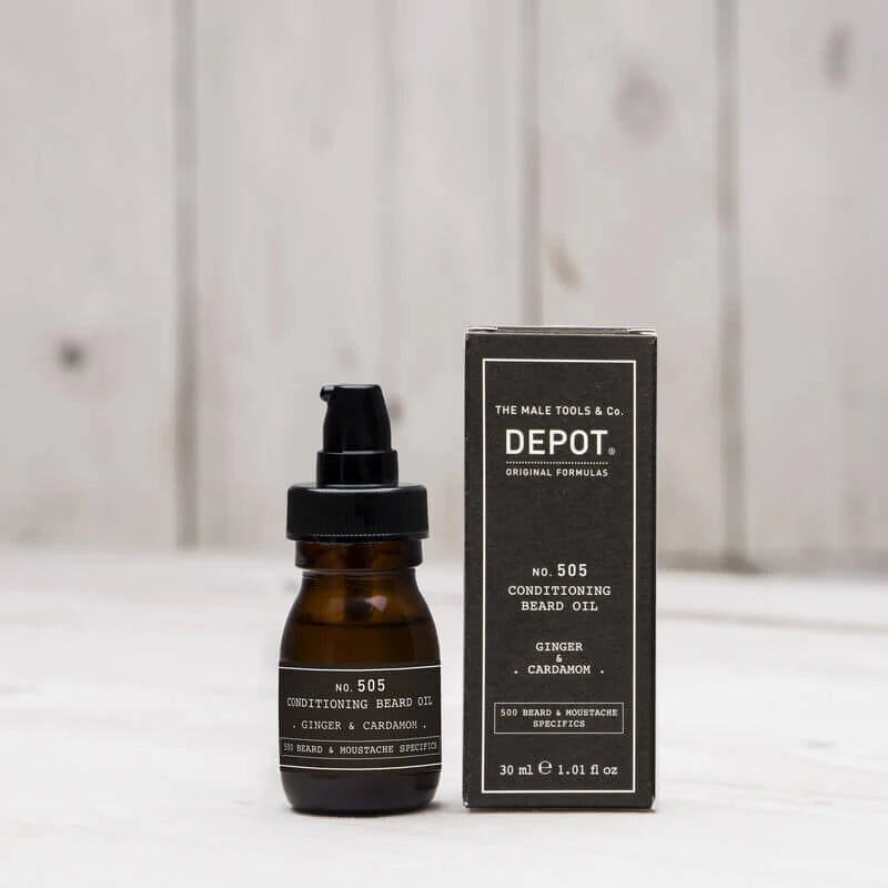 Conditioning Beard Oil, Ginger & Cardamom, No. 505, 30 ml.