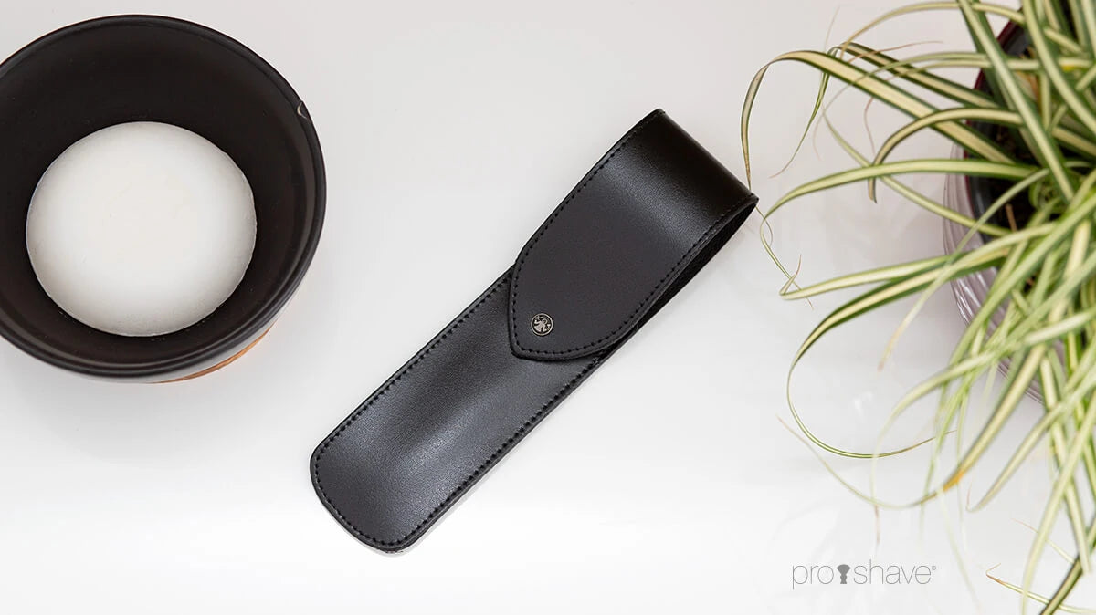 Læderetui til Straight Razor, Sort