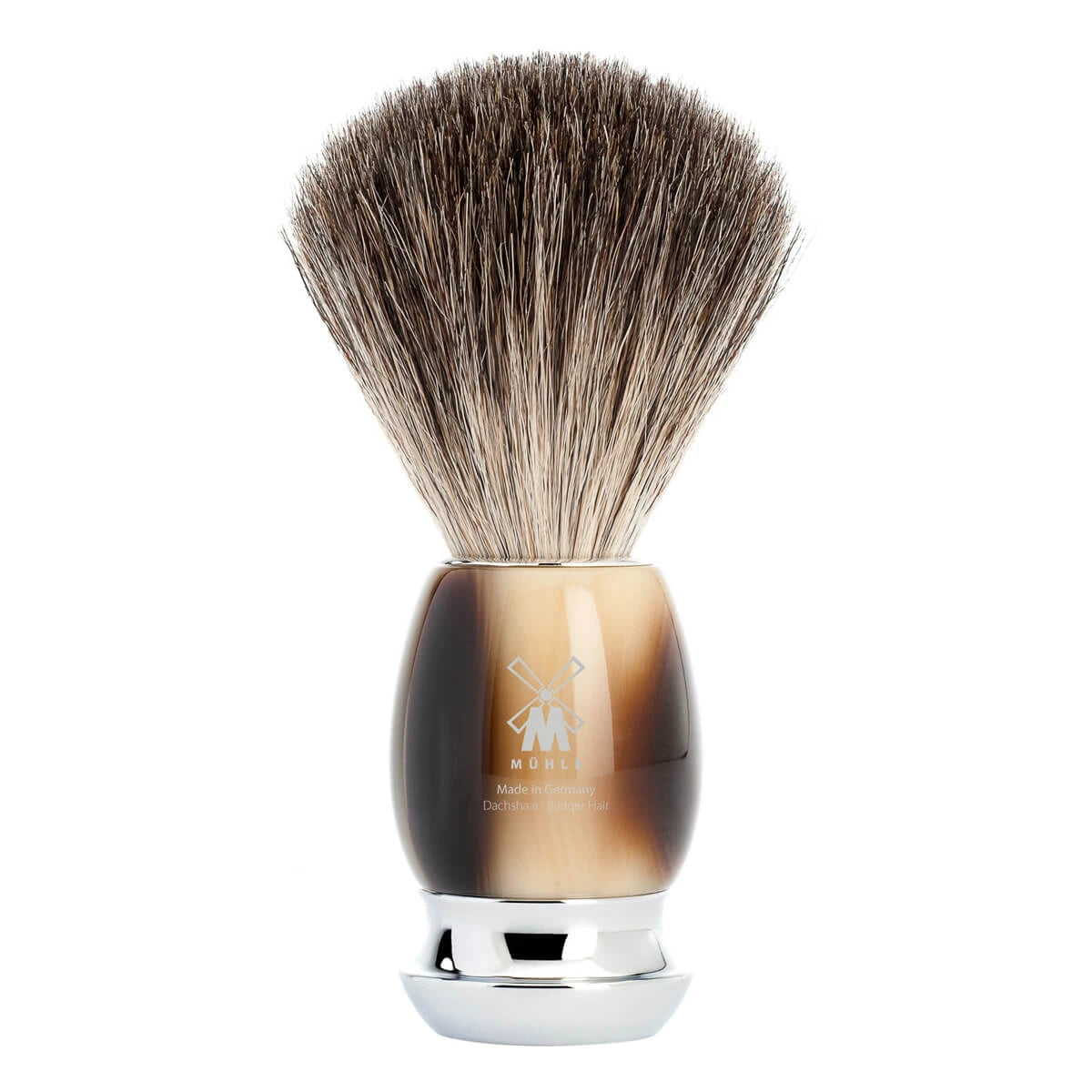 Pure Badger Barberkost, 21 mm, Vivo, Brunt Horn