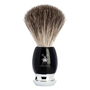 Pure Badger Barberkost, 21 mm, Vivo, Sort Kunstharpiks