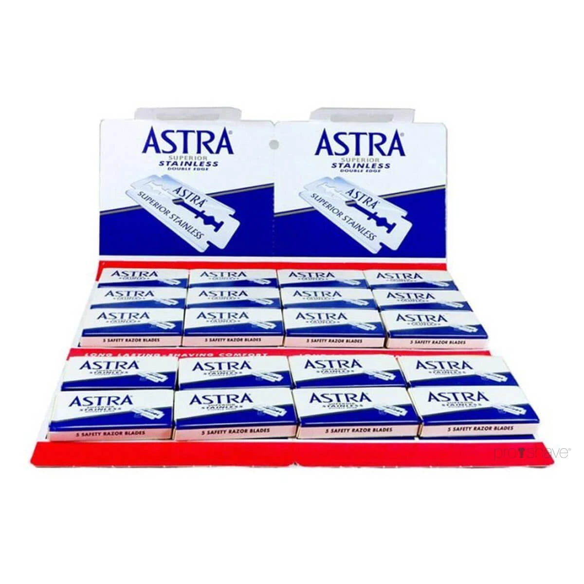 Superior Stainless Blue DE-Barberblade, 1 Stang, 20x5 stk. (100 stk.)