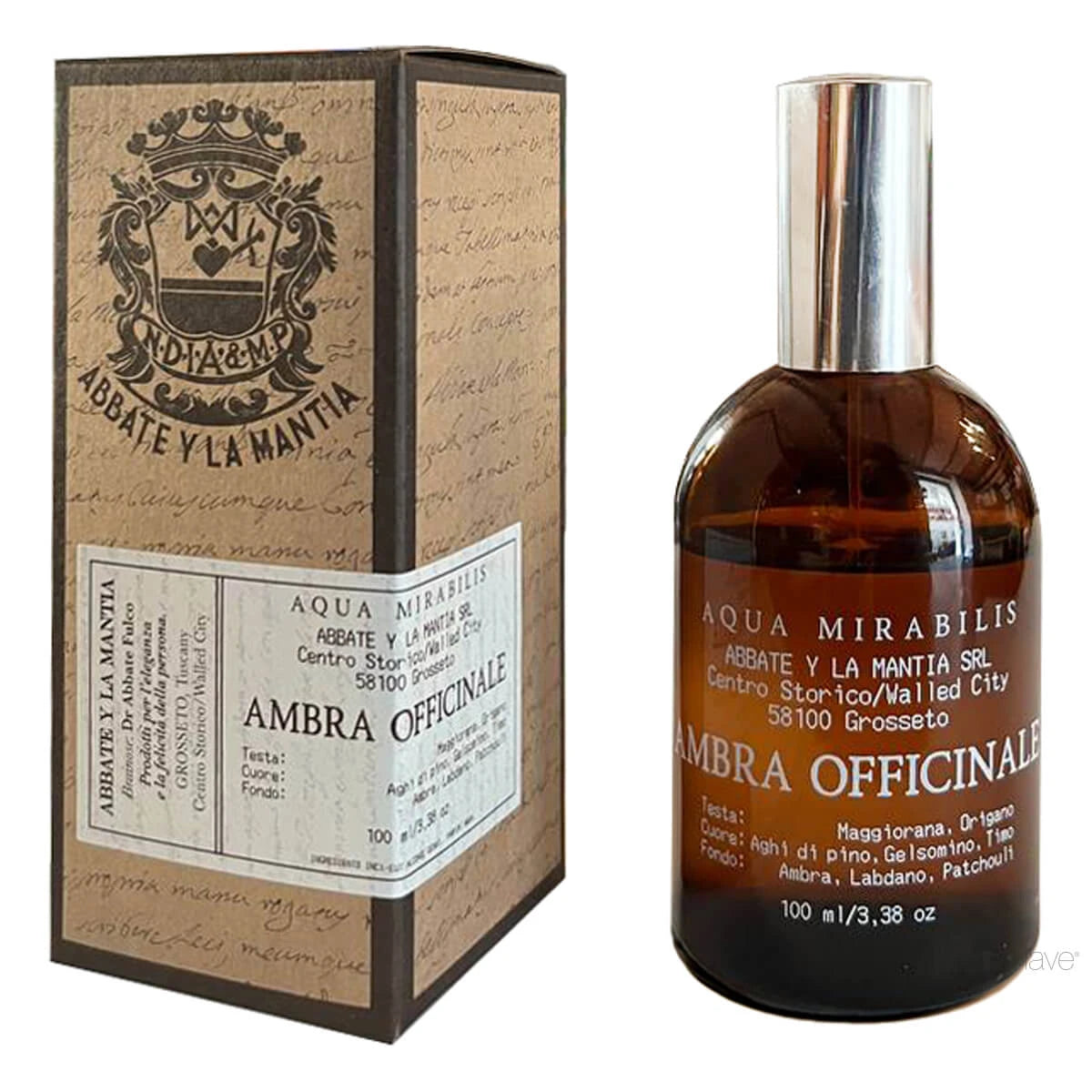 Aqua Mirabilis, Ambra Officinale, 100 ml.