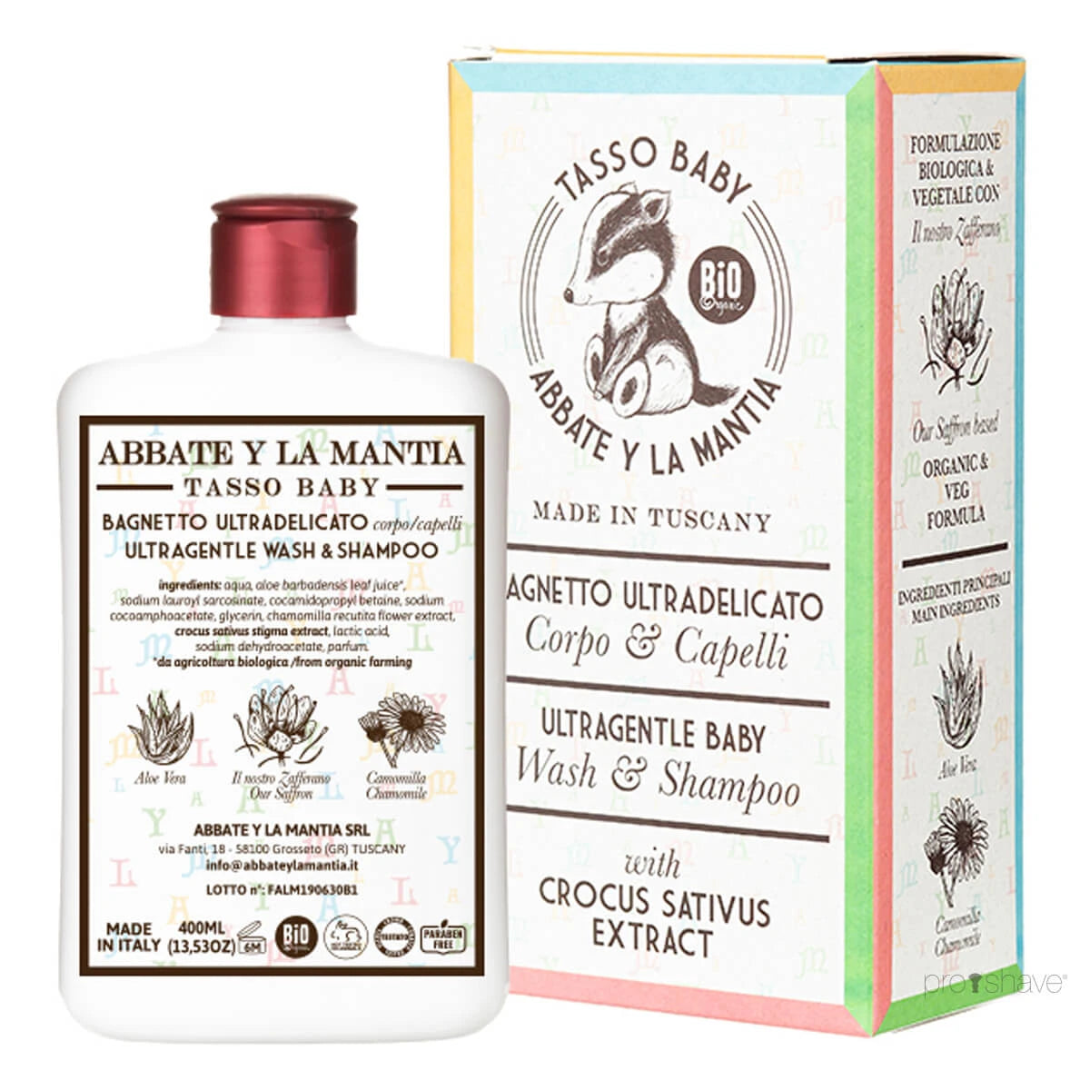 Mild Hår- & Bodyshampoo, Baby, 400 ml.