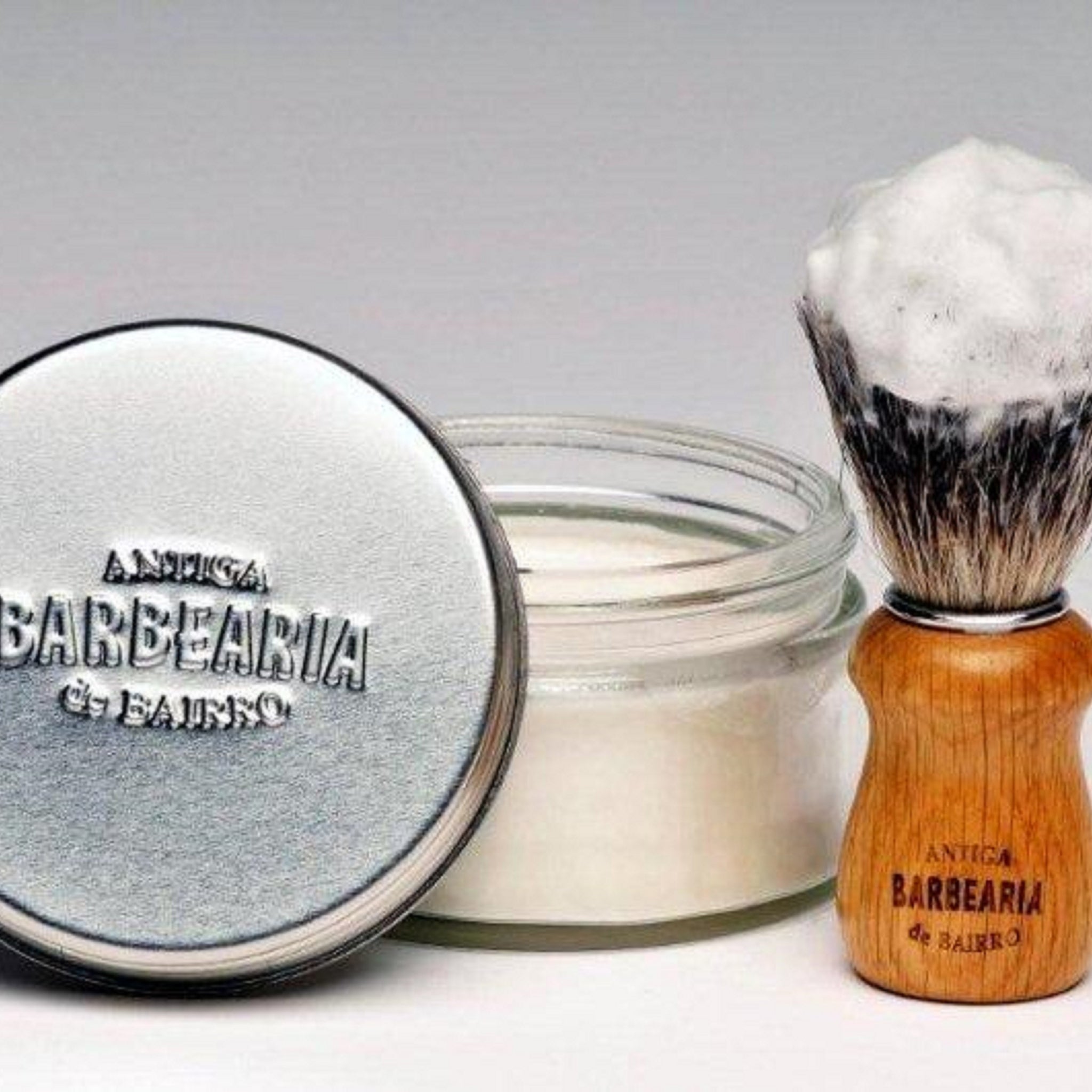 Barbersæbe i glasskål, 150 gr.