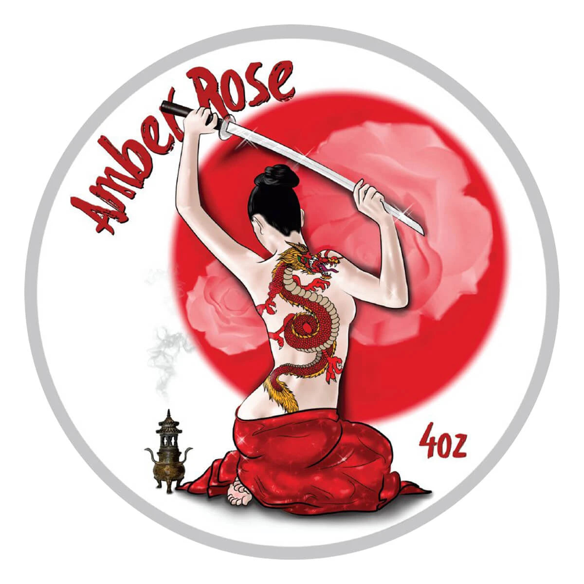 Barbersæbe, Amber Rose, 118 ml.