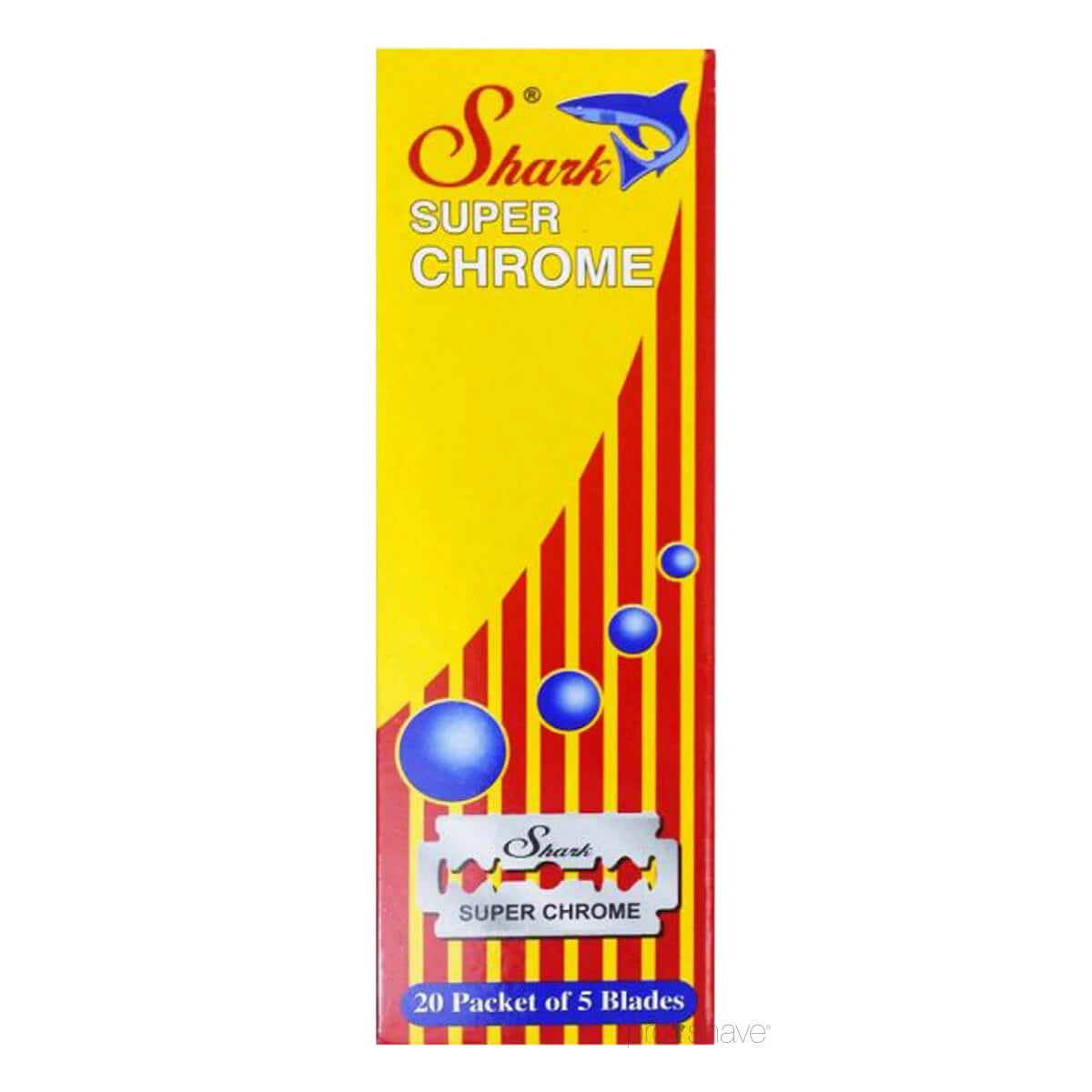 Super Chrome DE-Barberblade, 1 Stang, 20x5 stk. (100 stk.)