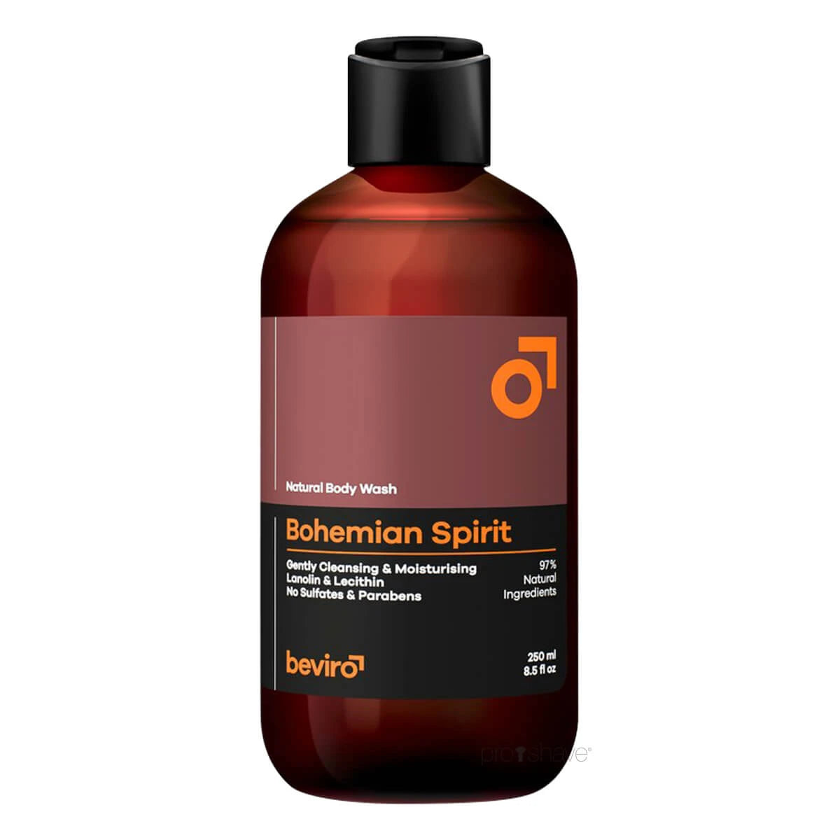 Natural Body Wash, Bohemian Spirit, 250 ml.