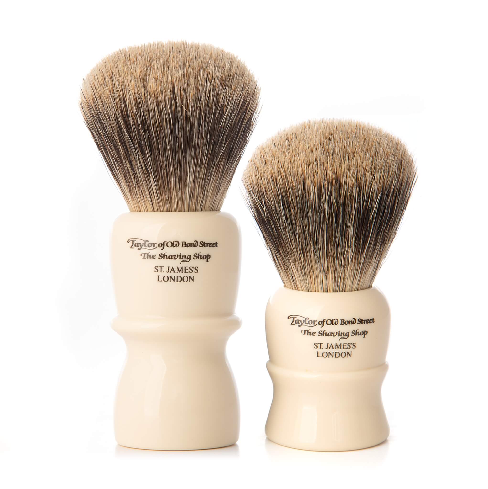 Barberkost, Pure Badger, Classic, XL, Høj, Ivory