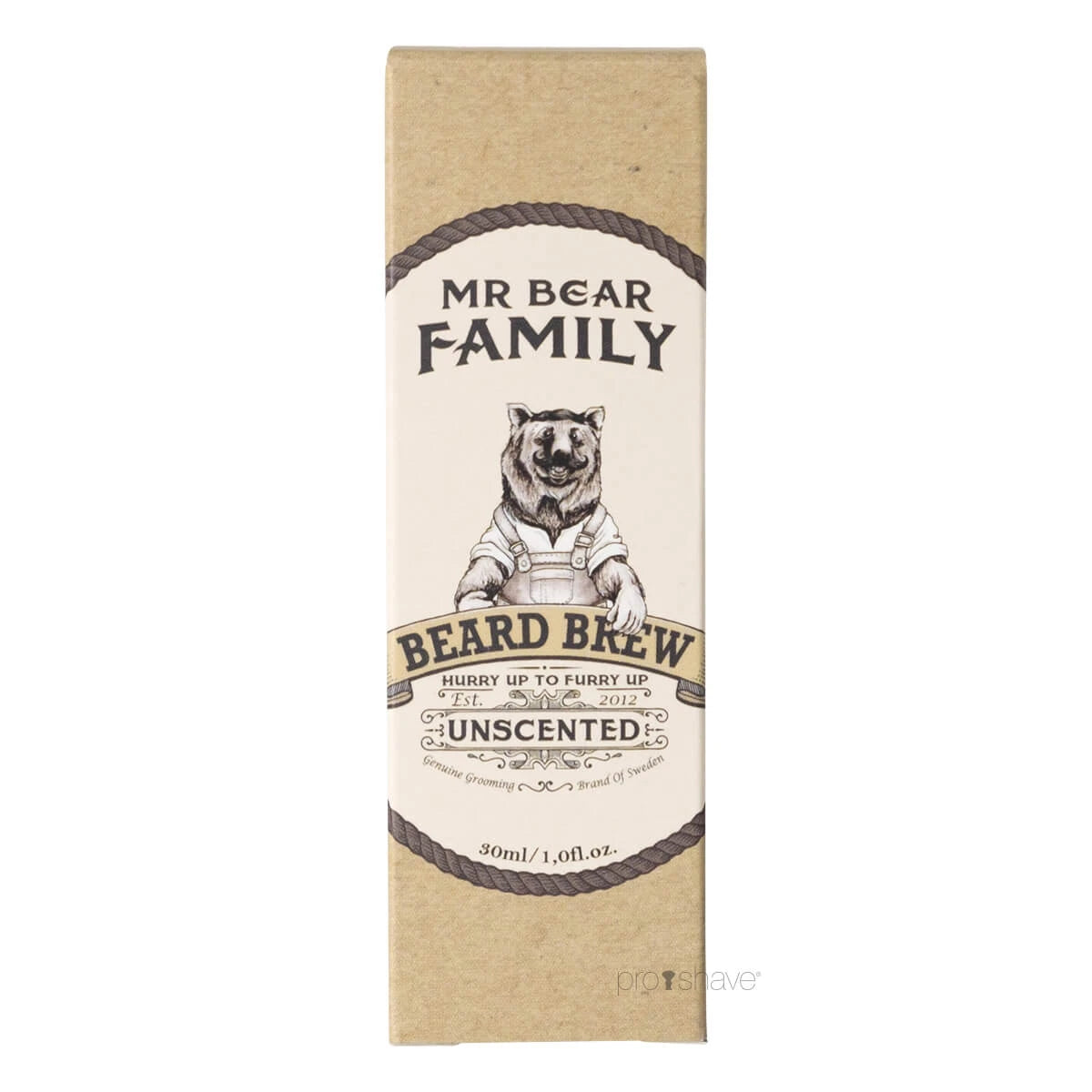 Skægolie, Beard Brew Oil, Unscented, 30 ml.