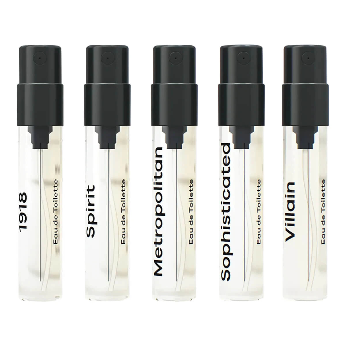 Eau de Toilette Sample Pack, 5 x 2 ml.