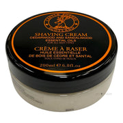 Barbercreme, Cedarwood & Sandalwood Oils, 200 ml.