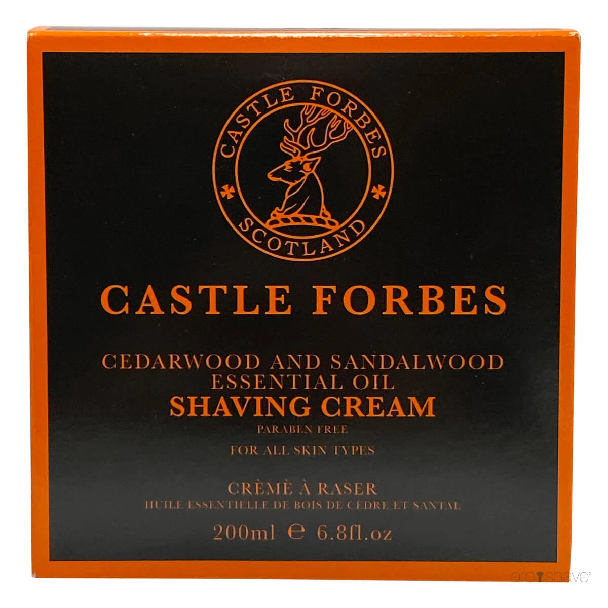 Barbercreme, Cedarwood & Sandalwood Oils, 200 ml.