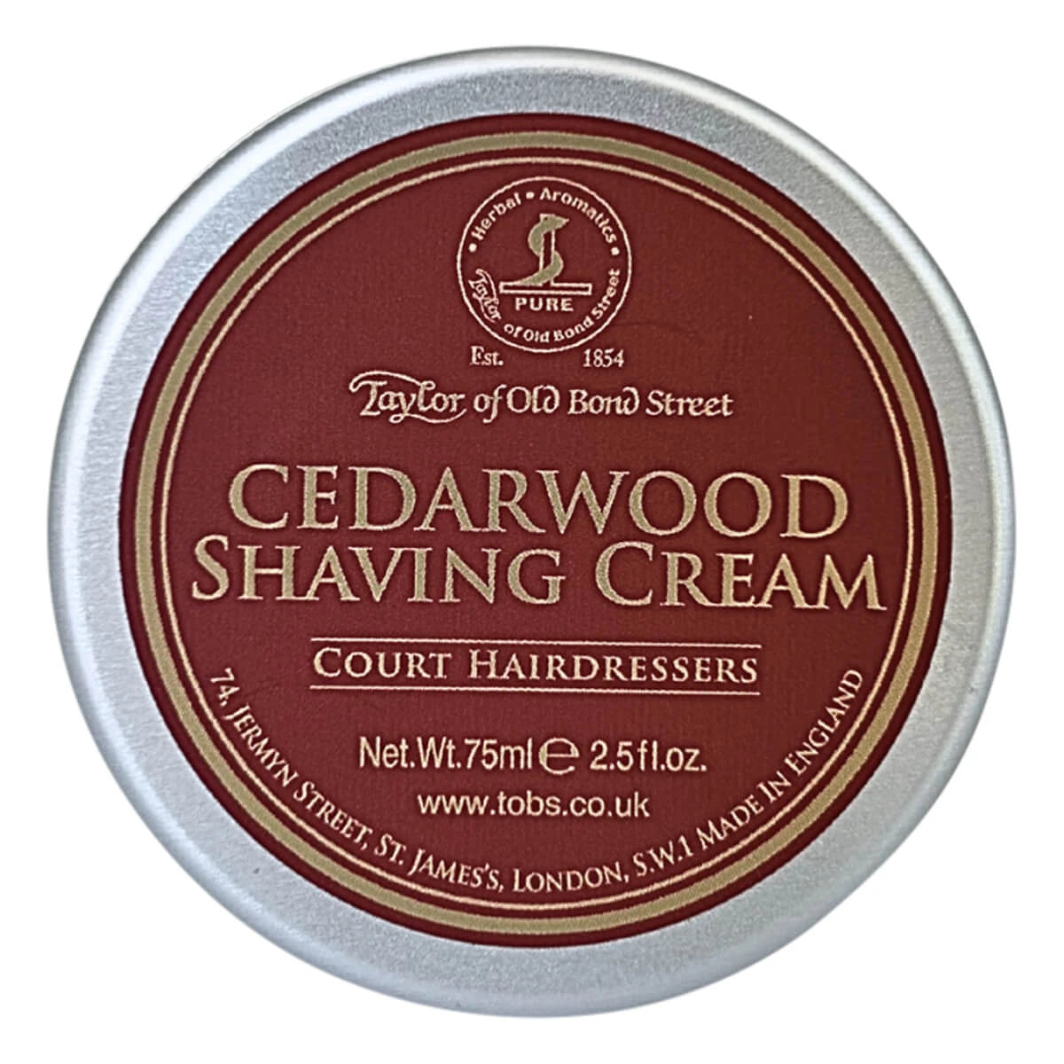 Barbercreme, Cedertræ, 75 ml.