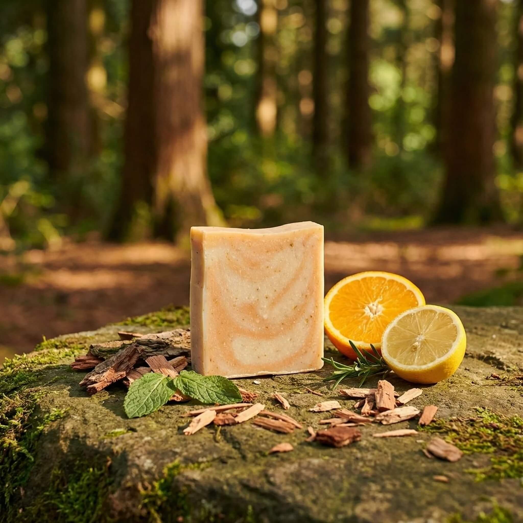 Sæbe, Citrus Cedarwood Scrub, 135 g.