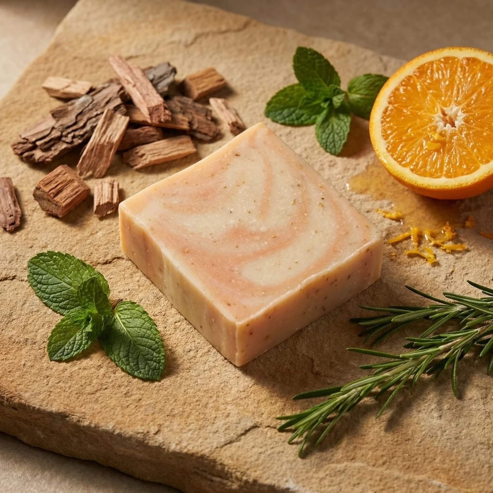 Sæbe, Citrus Cedarwood Scrub, 135 g.