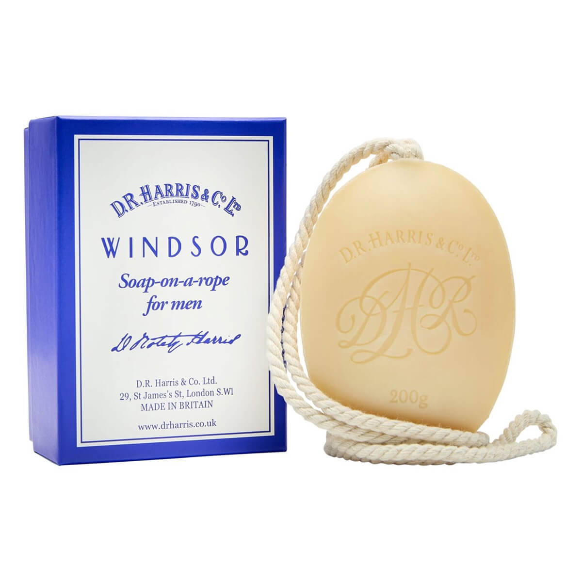 Windsor Badesæbe på snor, 200 g.