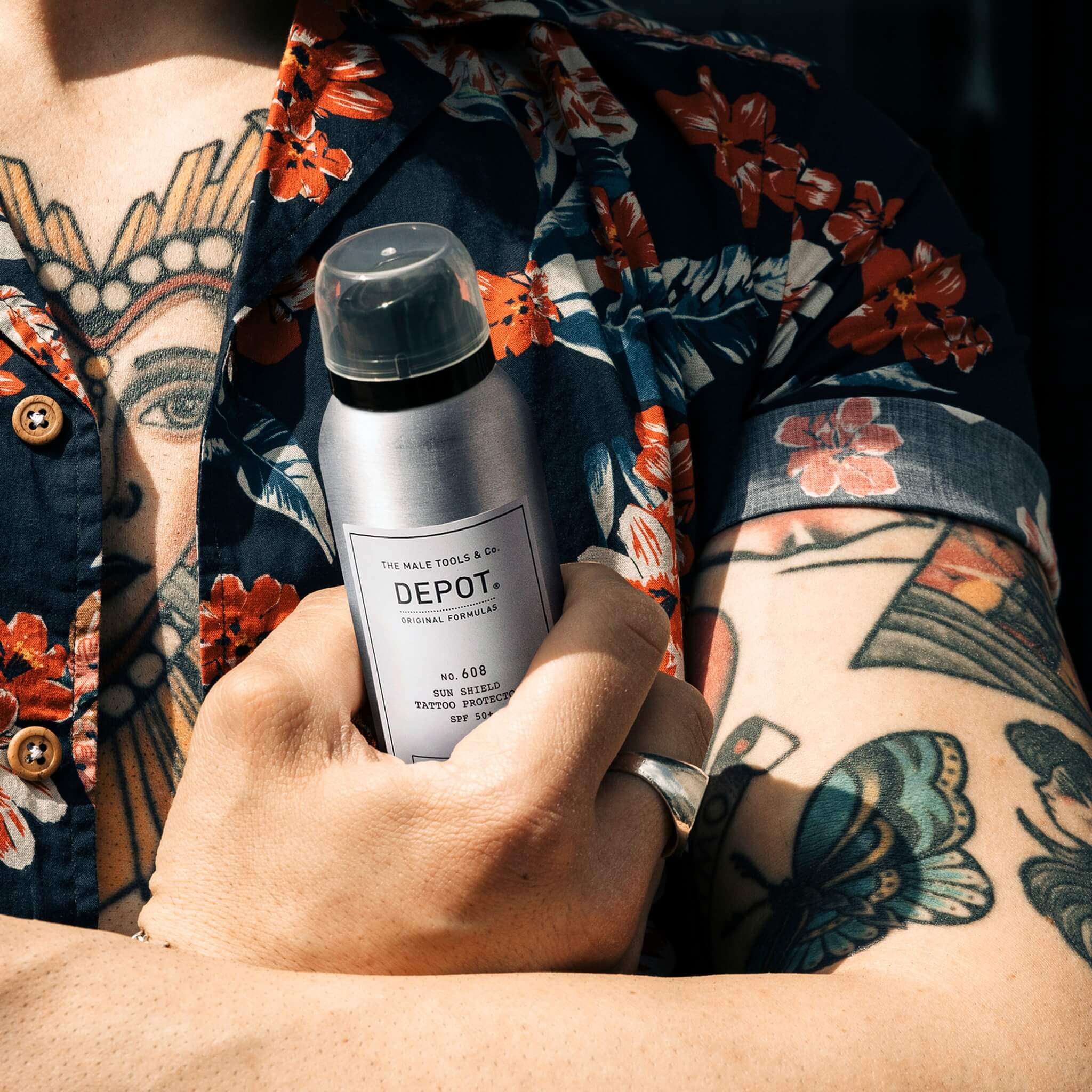 Sun Shield Tattoo Protector, No. 608, 100 ml.