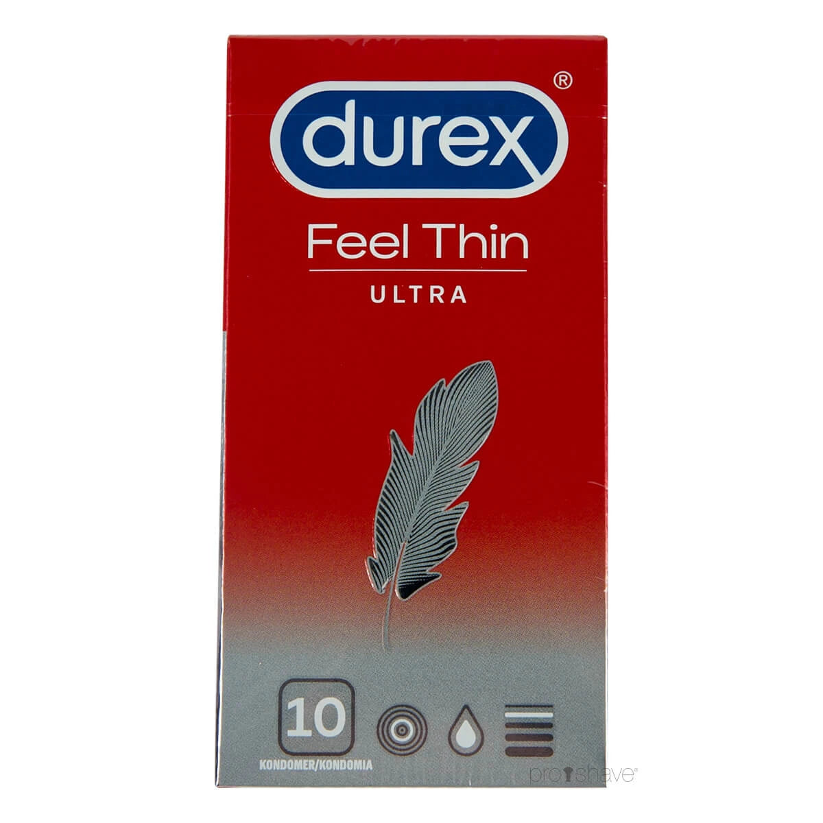 Kondomer Feel Ultra Thin, 10 stk.