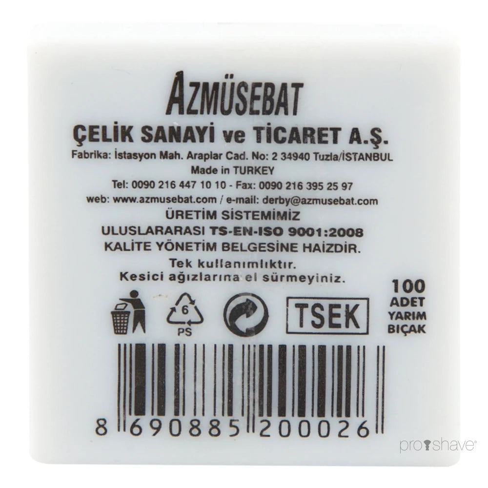 Professional Half Razor Blades, 100 stk.