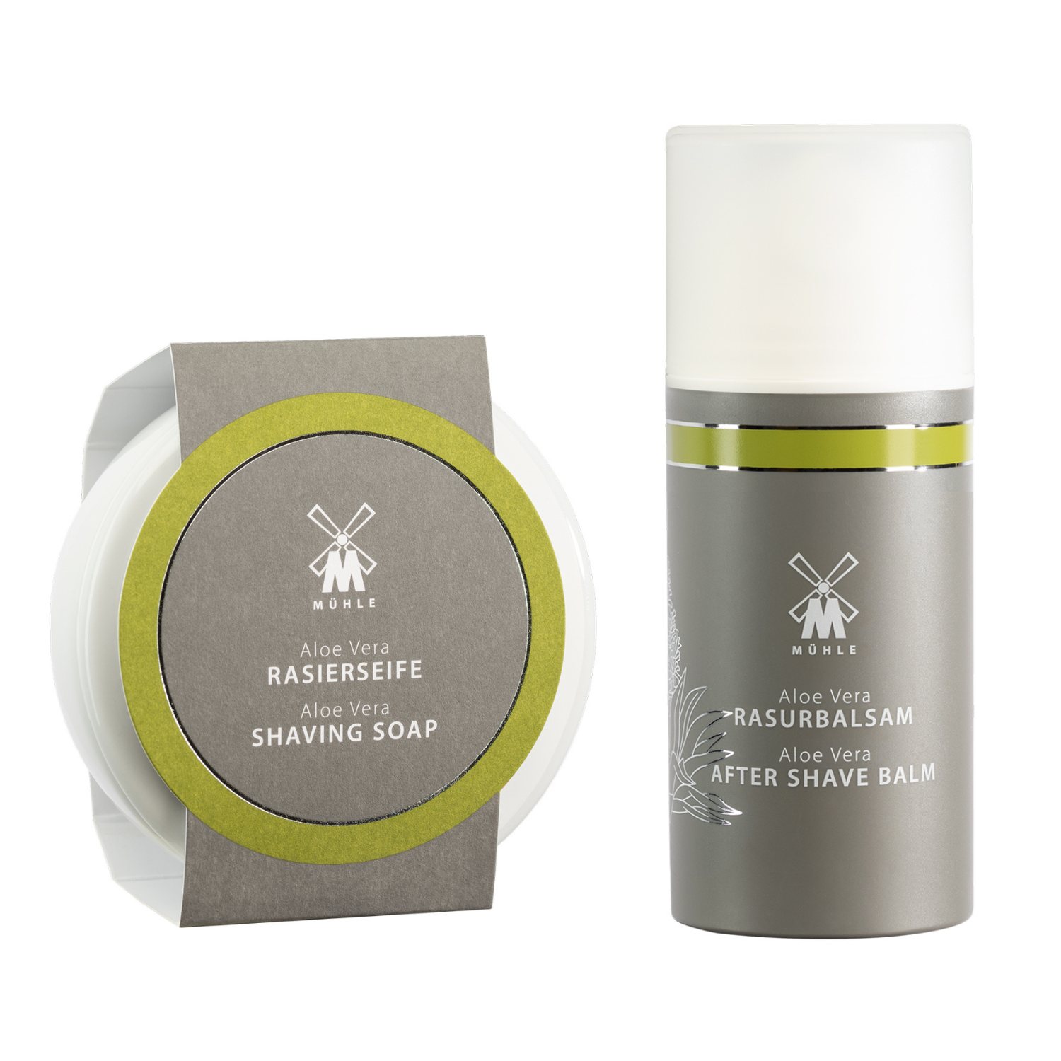 Aloe Vera Sæt, Barbersæbe og Aftershave Balm