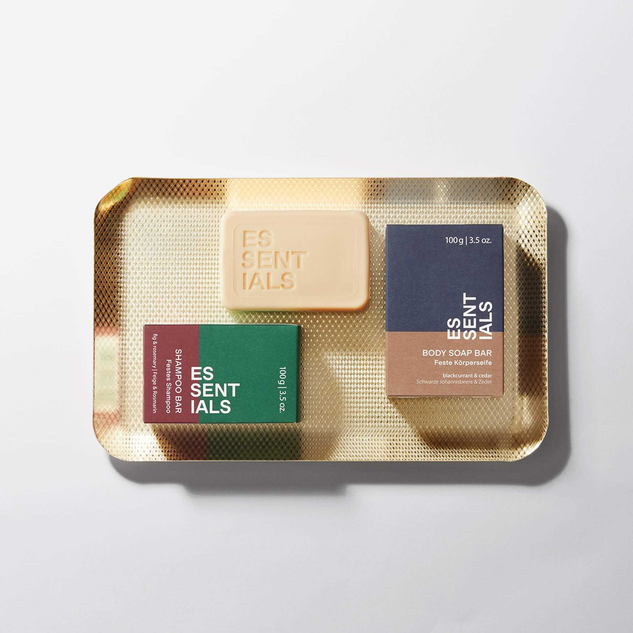 Body Bar Soap, Blackcurrant & Cedar, Essentials, 100 gr.