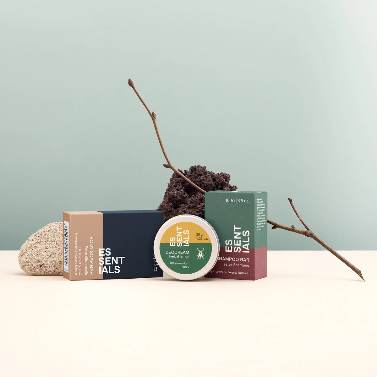 Body Bar Soap, Blackcurrant & Cedar, Essentials, 100 gr.