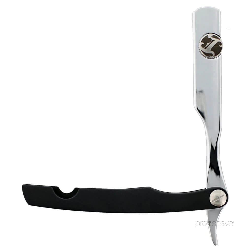 Straight razor, Matte Black & Chrome