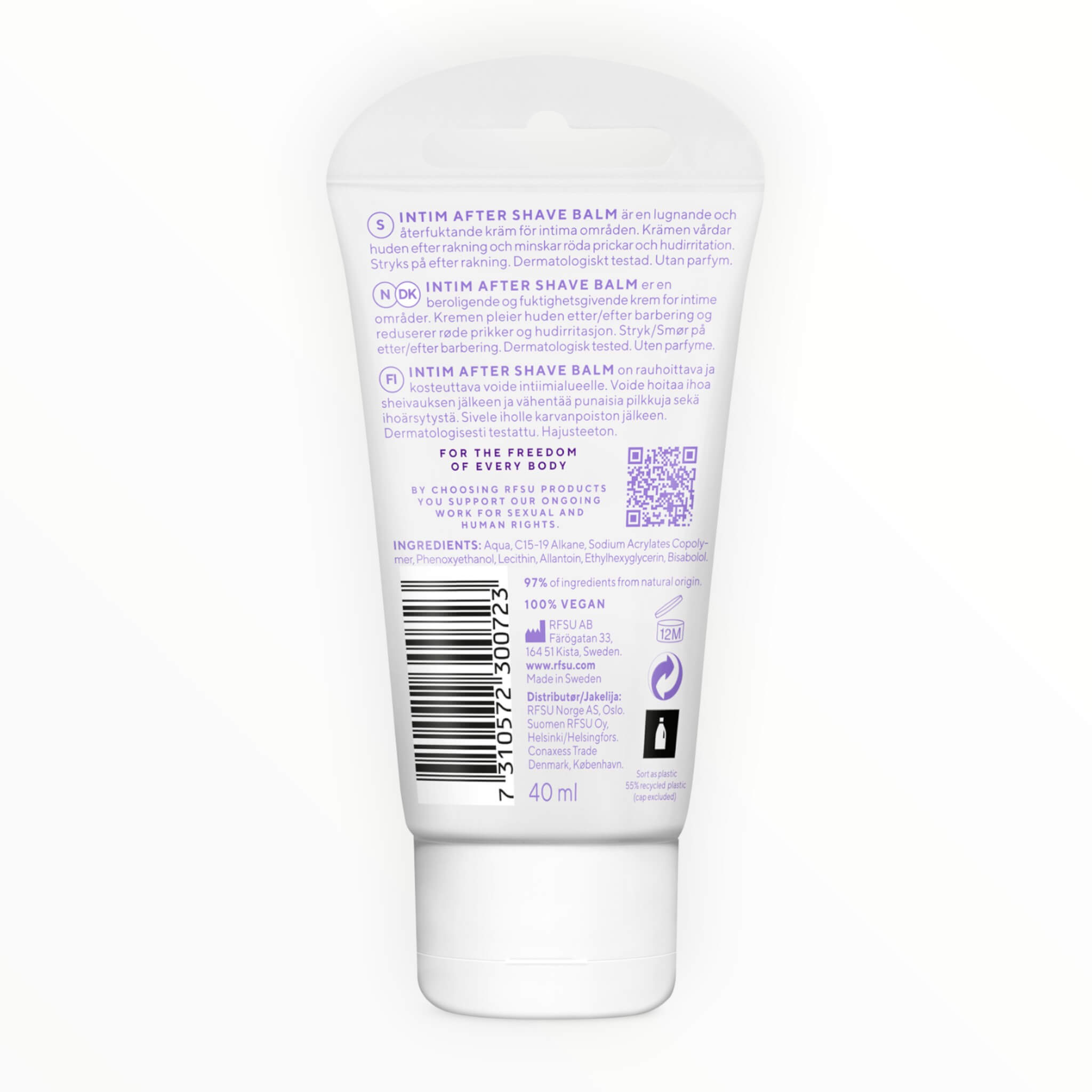 Intim Aftershave Balm, 40 ml.