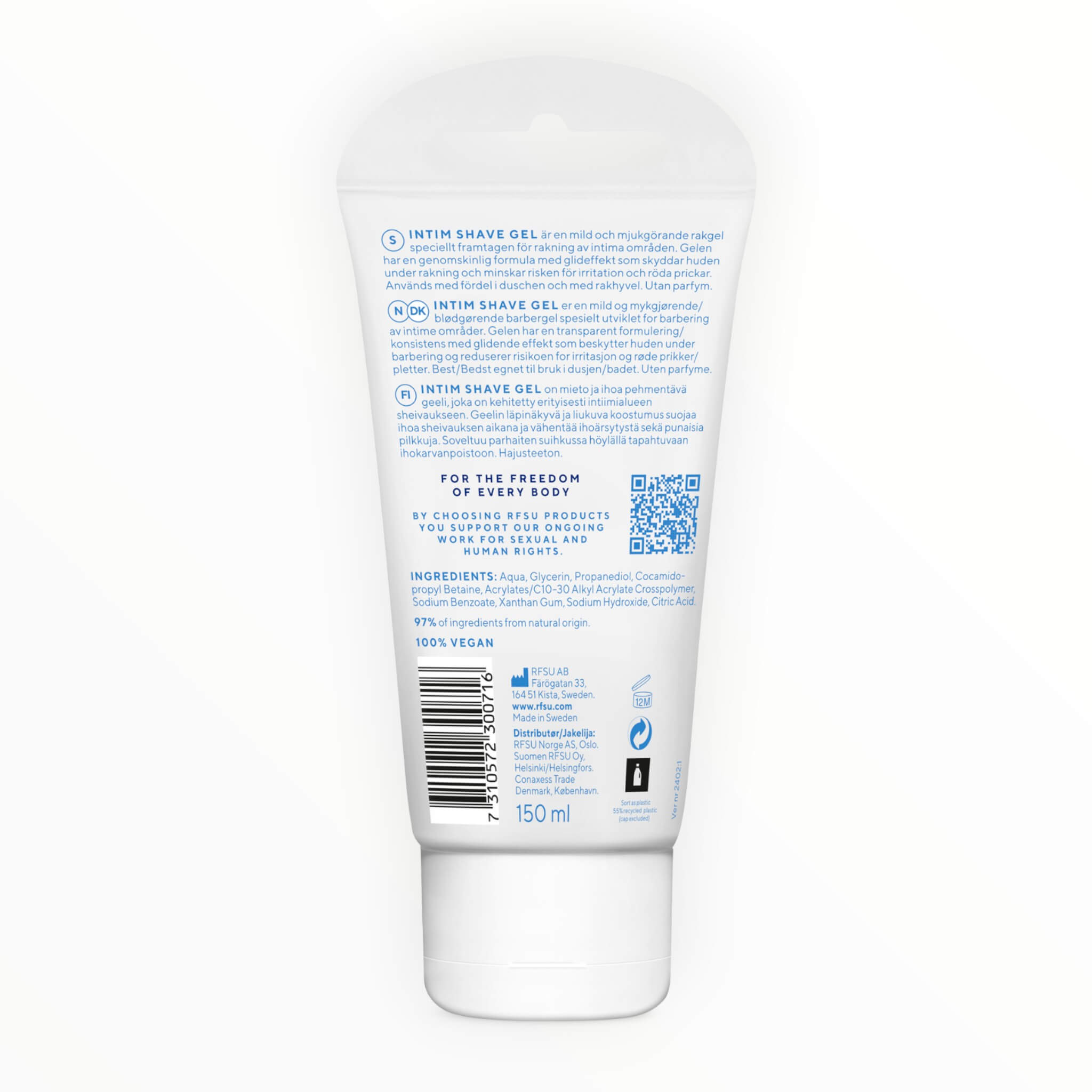 Intim Shave Gel, 150 ml.
