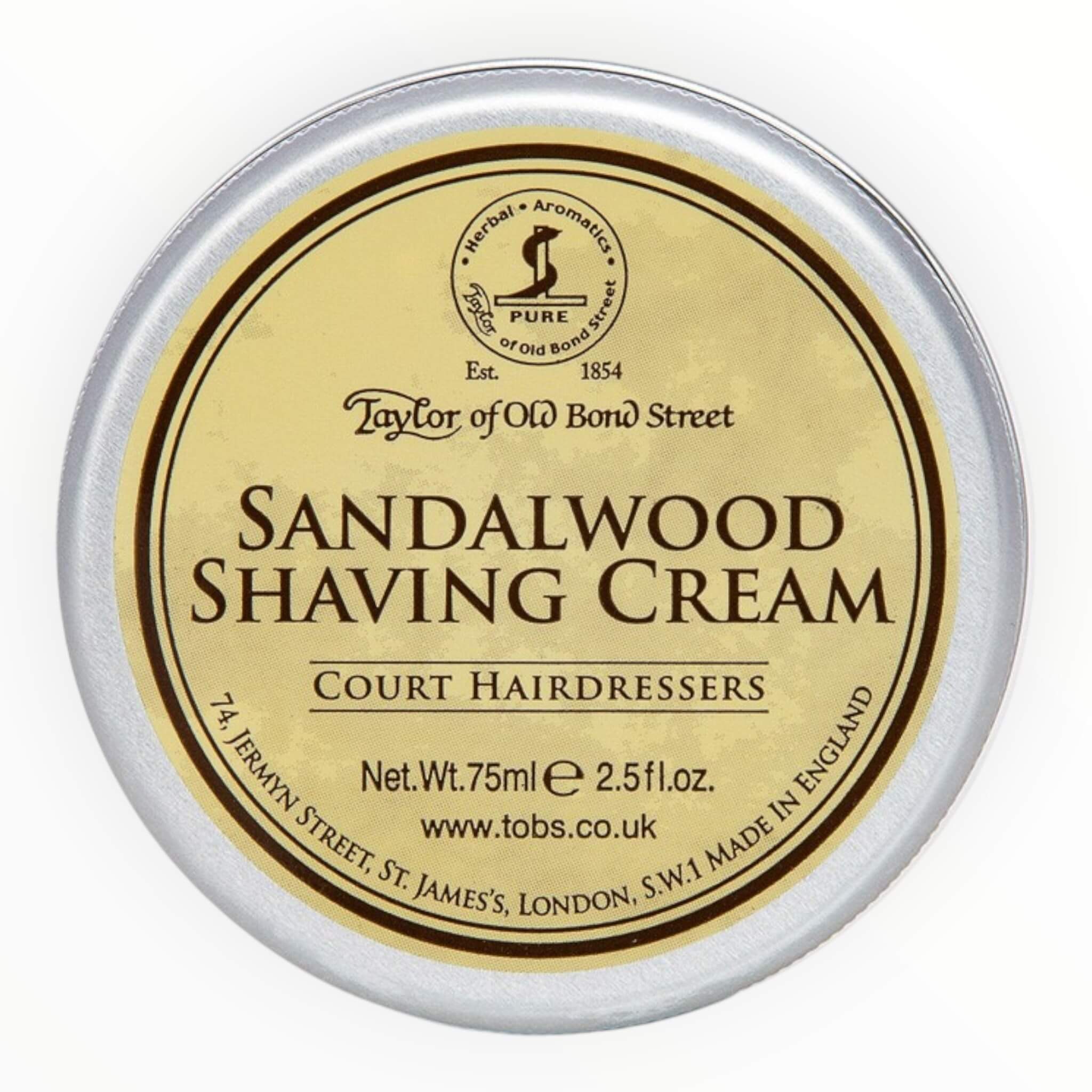 Barbercreme, Sandeltræ, 75 ml.