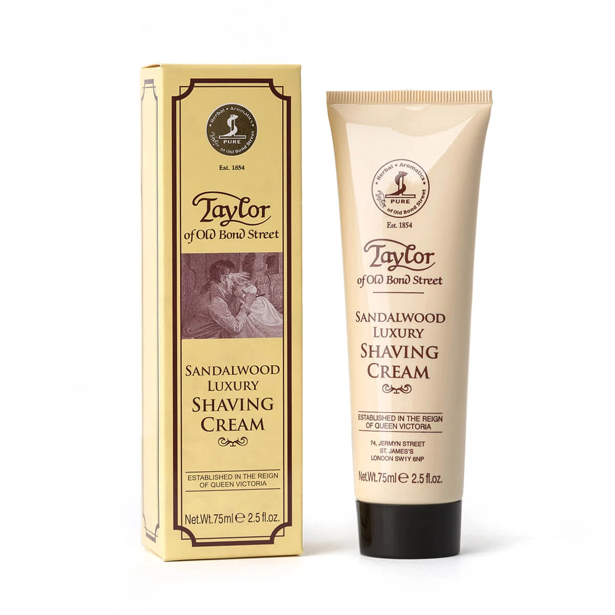 Barbercreme, Sandeltræ, 75 ml.
